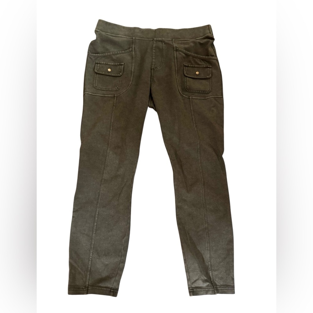 XCVI Olive Green Straight Leg  Trousers